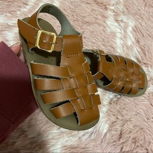 Toddler Saltwater Sandals in Brown